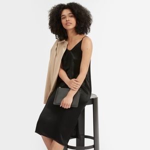 Everlane Slip Party Dress in Black